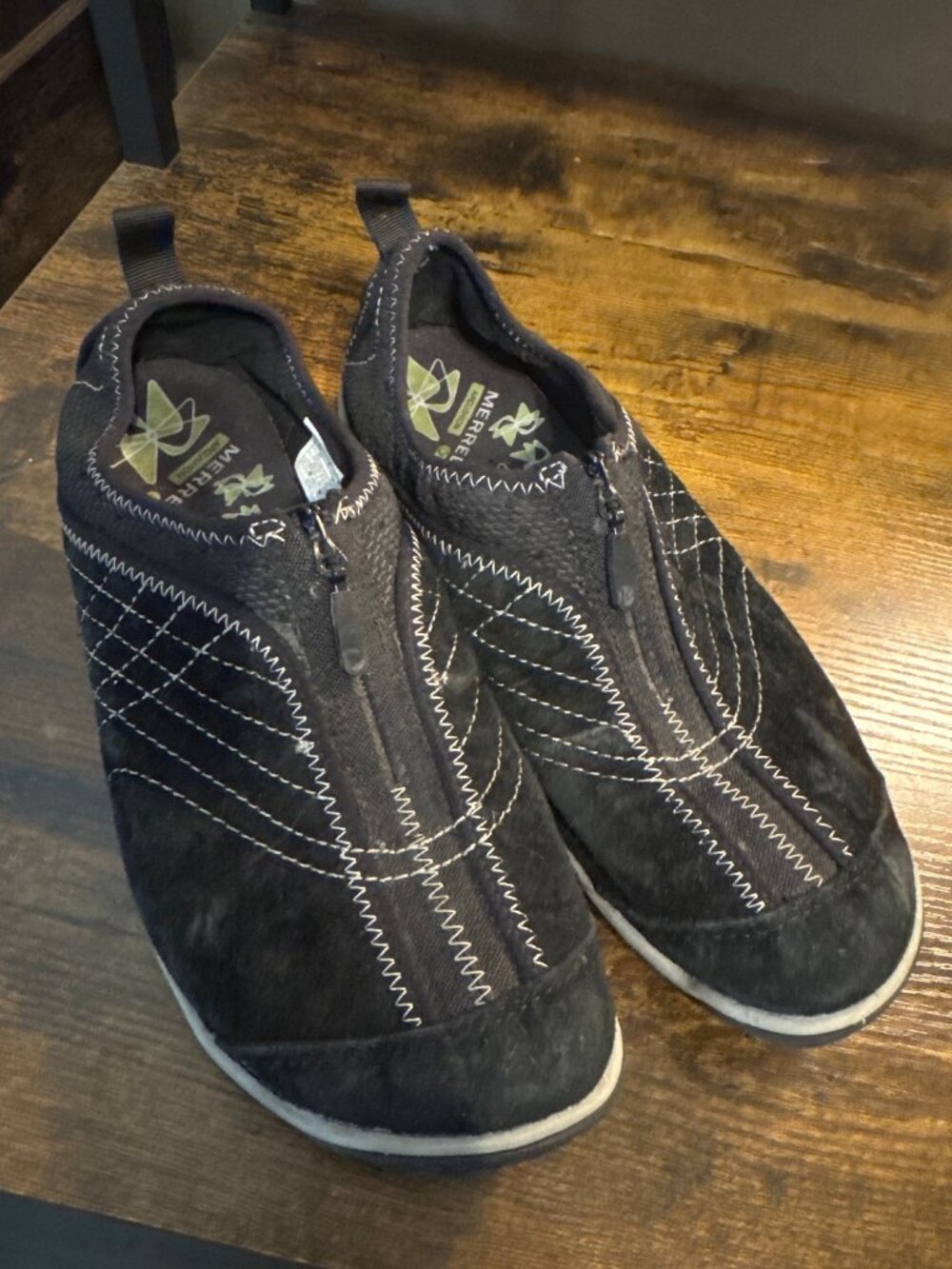 Merrell Lorelei Zip Slip-On Walking Shoes Sz 8.5 (39)